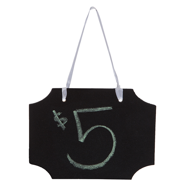 Hanging Chalkboard Sign Horizontal - Small 6in