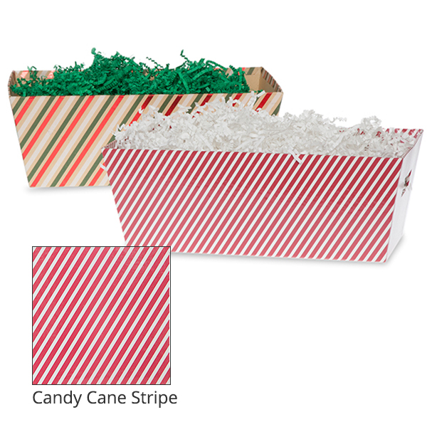 Gift Tray Medium - Holiday 12in- Candy Cane Stripe