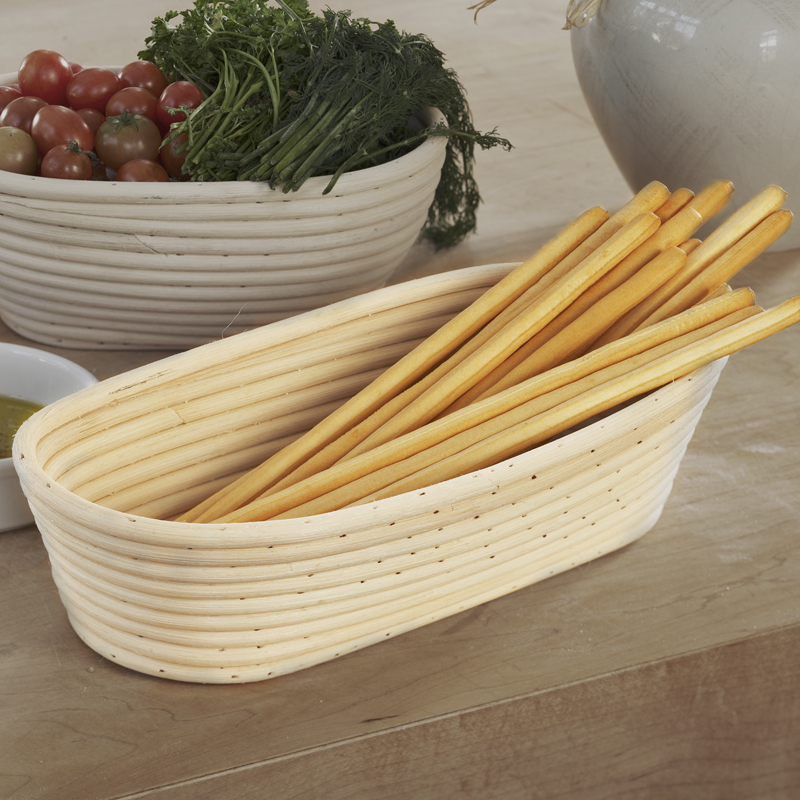 Artisan Collection Large Oblong Proofing Basket - Wide 12in