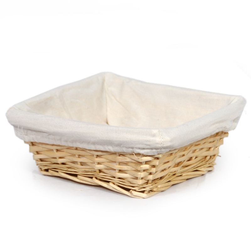 Savannah Square Utility with Cloth Liner 8in - Natural