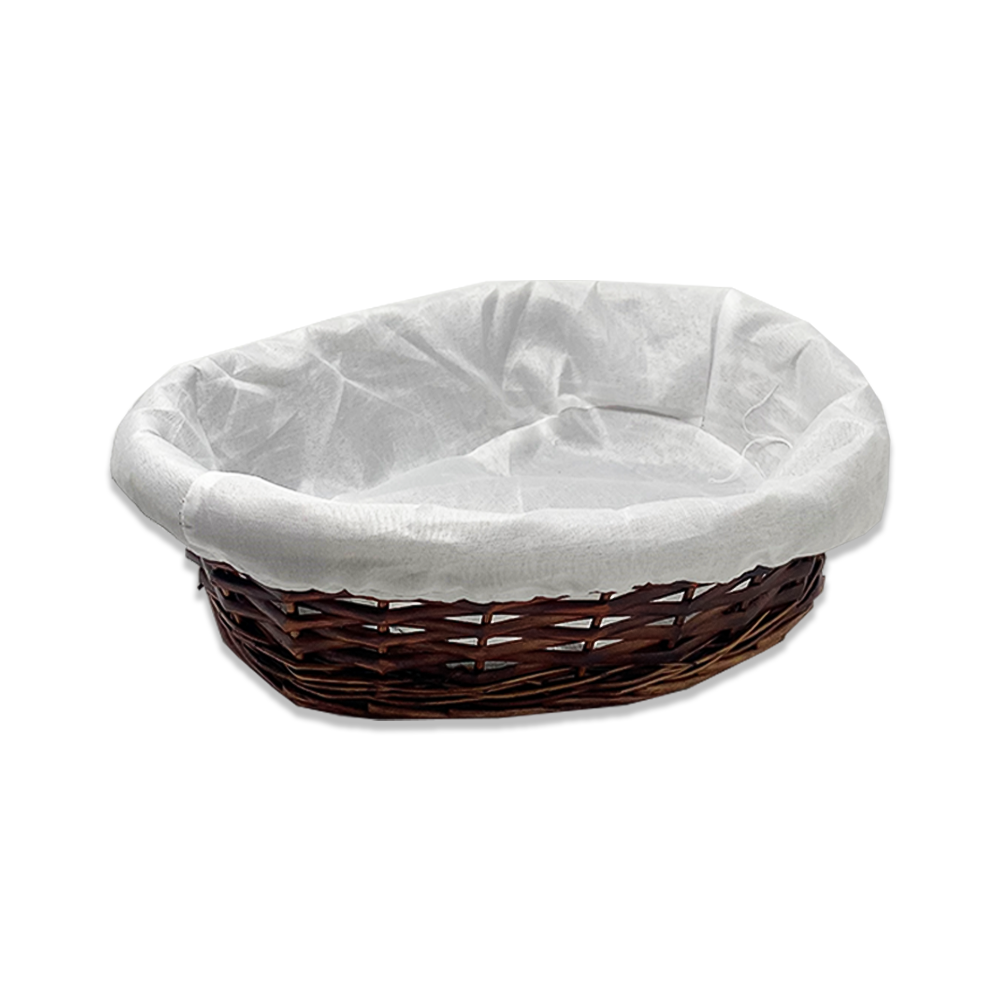 Savannah Large Oval Utility with Cloth Liner Basket