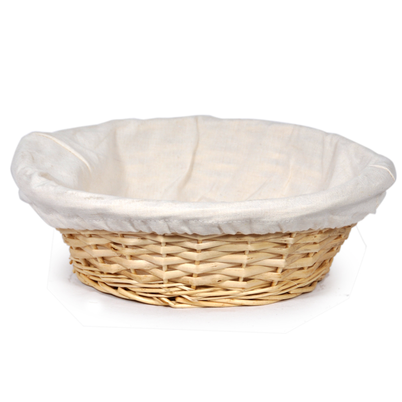 Savannah Medium Round Utility Basket with Cloth Liner 9in