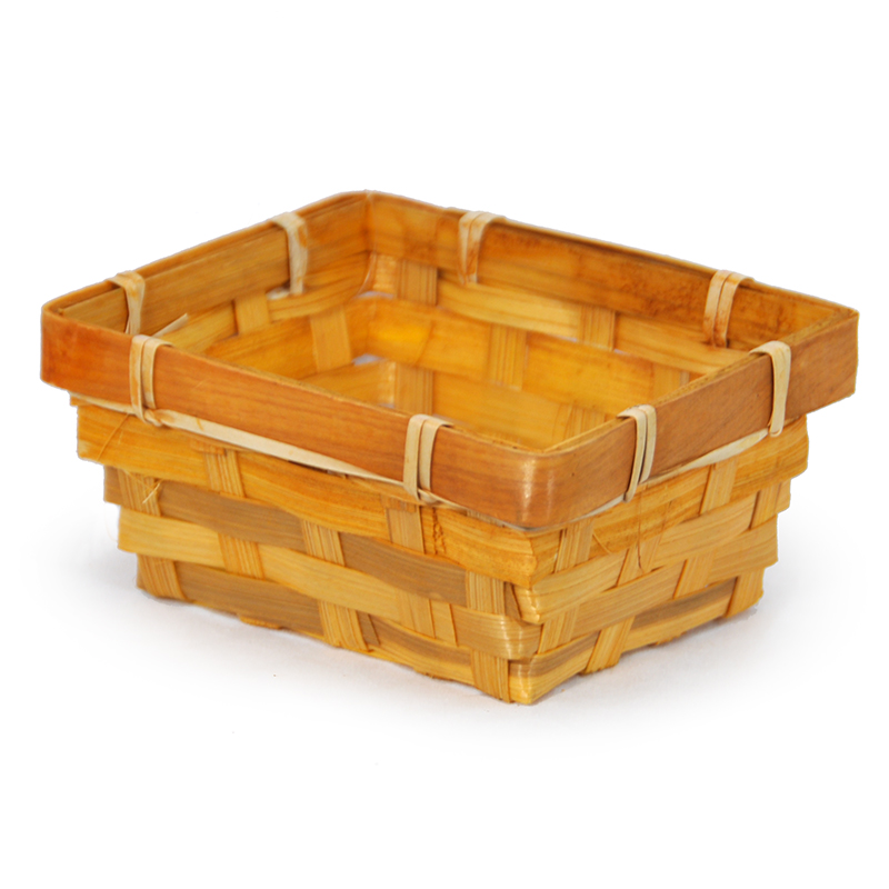 Miniature Bamboo Basket - 4in