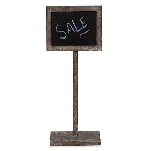 Wooden Chalkboard Sign with Base - Small 4in