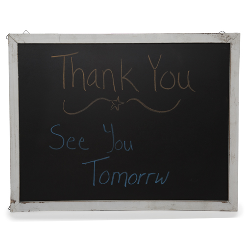 Wooden Chalkboard Display Sign for Wall - Large 19in