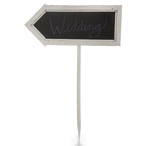 Two Sided Arrow Shaped Chalkboard Sign - Large 17in