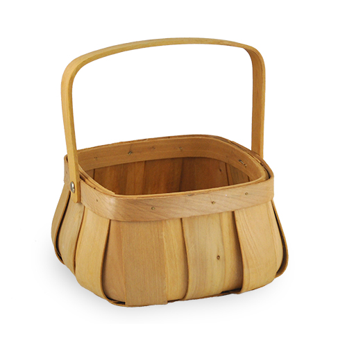 Square Top Curved Bottom Basket - Small 6in