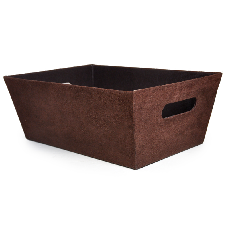 Roosevelt Faux Suede Utility Tray - Small 12in