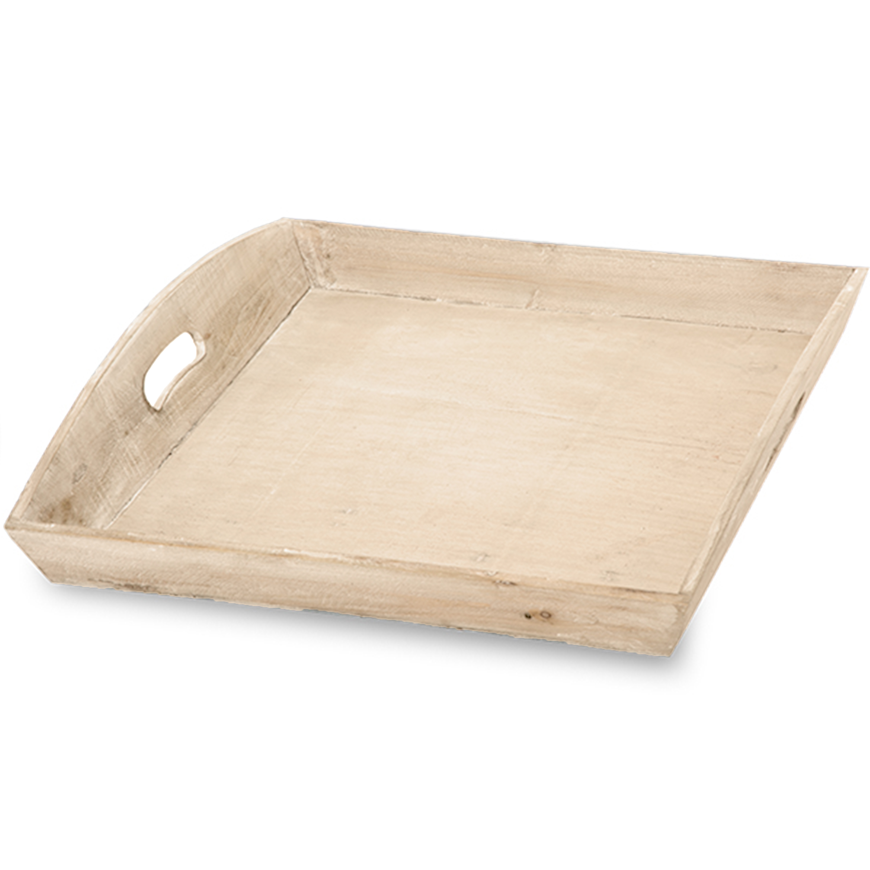 Medium Wooden Square Tray with Chalkboard Bottom 16in