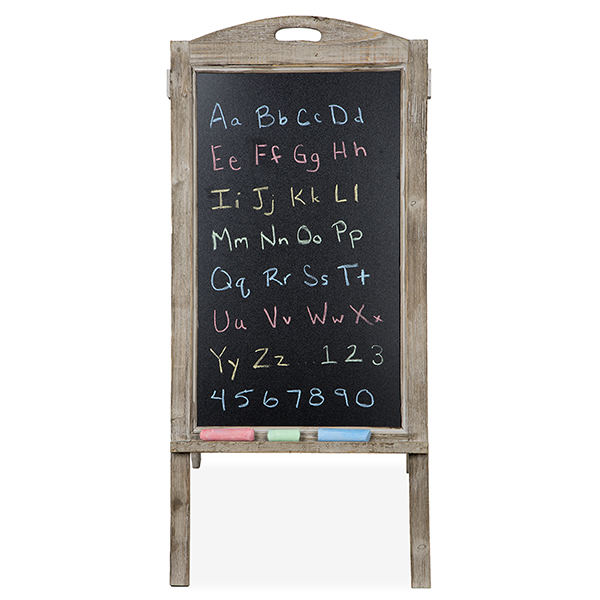 Retail Display Chalkboard Sign with Cut Out Handle