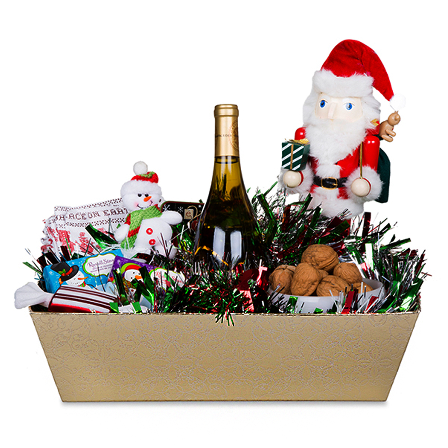 Gift Tray Extra Large - Holiday I Glittery Gold 16in