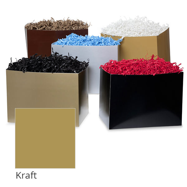 Small Neutral Basket Box 7in- Kraft