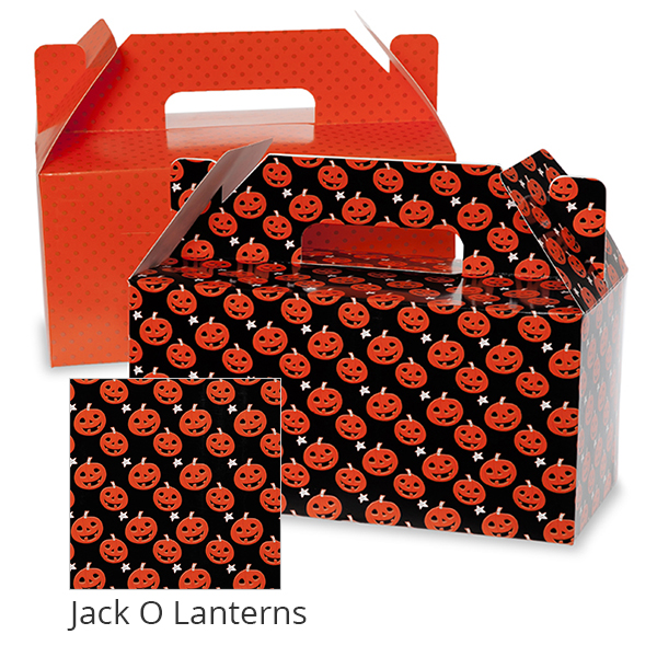 Medium Halloween Gable Box 10in- Jack O Lanterns