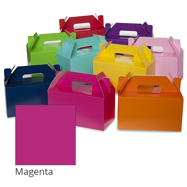 Small Colors Gable Box 9in- Magenta