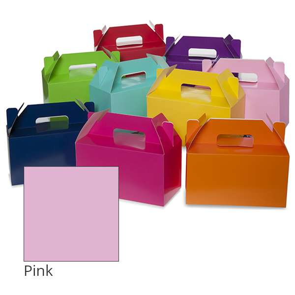 Medium Colors Gable Box 10in- Pink