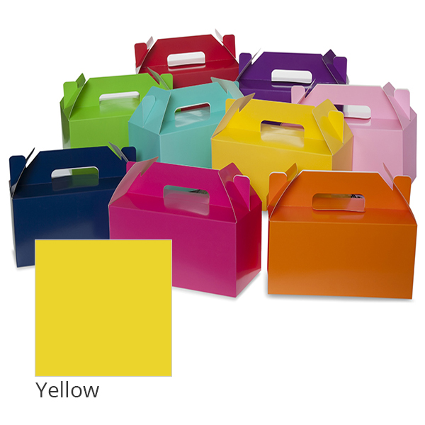 Small Colors Gable Box 9in- Yellow