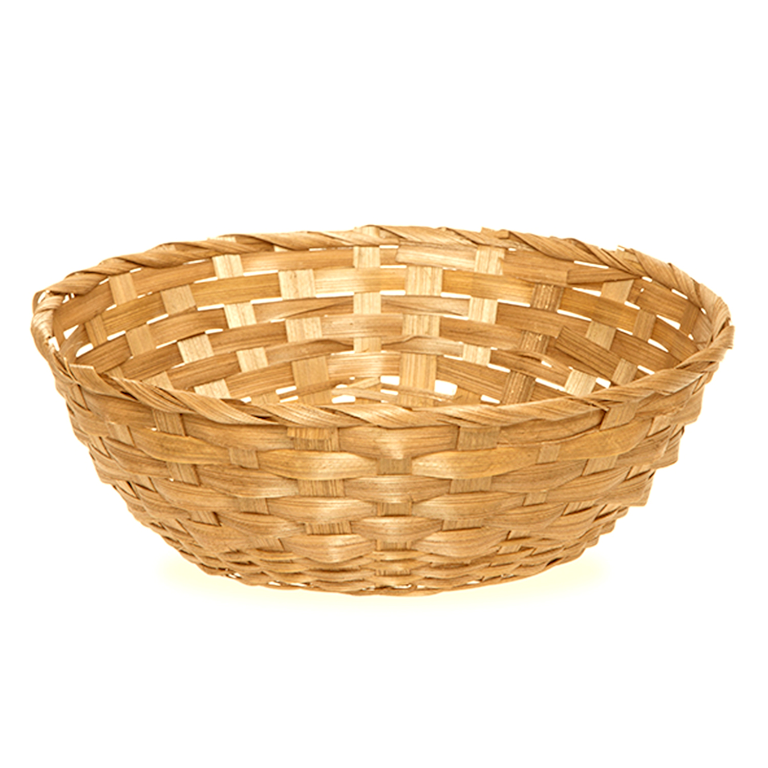 Round Bamboo Utility Basket 10in