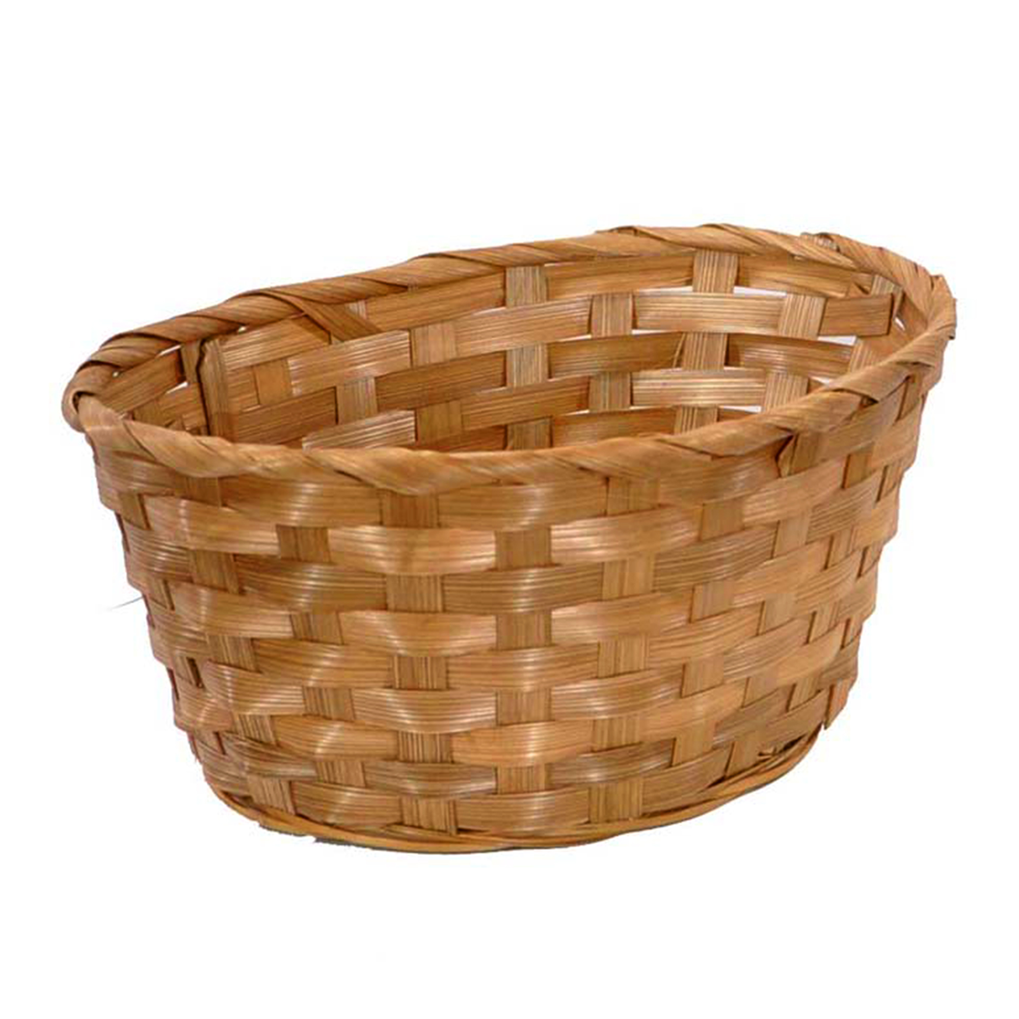 Bamboo Oval Basket - Brown 9in