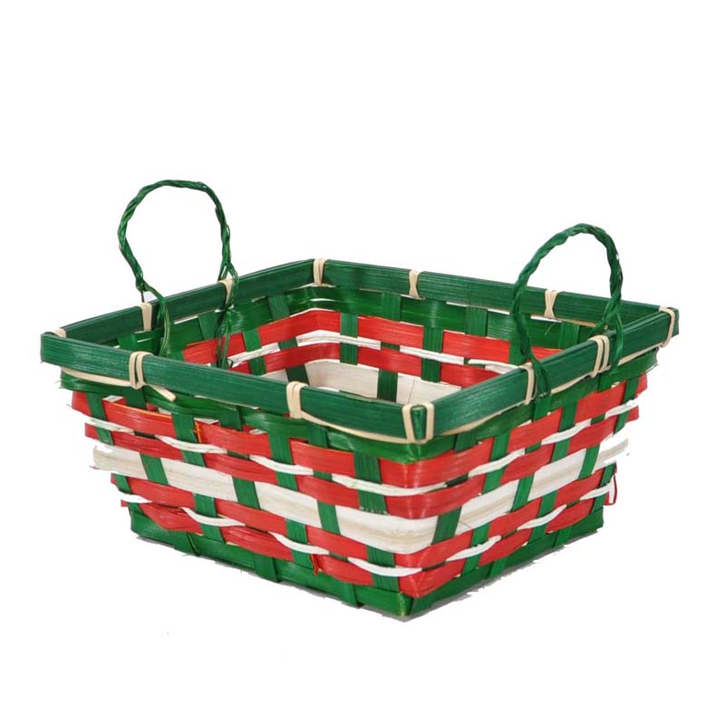 Rectangular Holiday Plaid 9in
