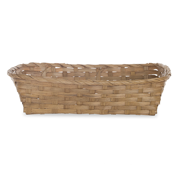Rect Bamboo Utility Basket 12in