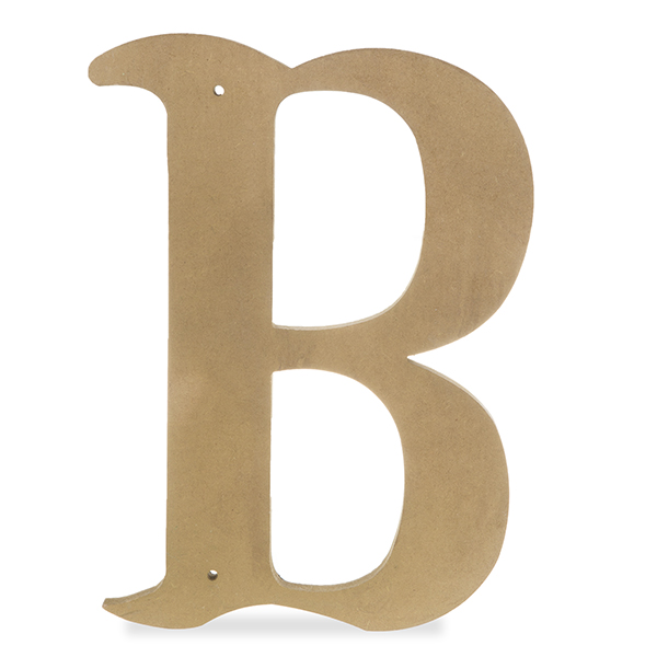 Wood Decorative Letter - Antique Gold 14in